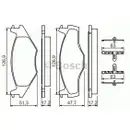 BOSCH 0 986 494 057 Bremsbelagsatz, Scheibenbremse