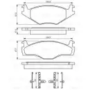 BOSCH 0 986 494 057 Bremsbelagsatz, Scheibenbremse