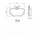 BOSCH 0 986 494 058 Bremsbelagsatz, Scheibenbremse
