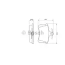 BOSCH 0 986 494 059 Bremsbelagsatz, Scheibenbremse
