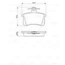 BOSCH 0 986 494 059 Bremsbelagsatz, Scheibenbremse