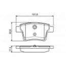 BOSCH 0 986 494 076 Bremsbelagsatz, Scheibenbremse