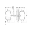 BOSCH 0 986 494 070 Bremsbelagsatz, Scheibenbremse