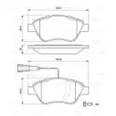 BOSCH 0 986 494 070 Bremsbelagsatz, Scheibenbremse