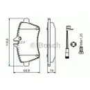 BOSCH 0 986 494 087 Bremsbelagsatz, Scheibenbremse