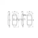BOSCH 0 986 494 090 Bremsbelagsatz, Scheibenbremse