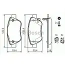 BOSCH 0 986 494 092 Bremsbelagsatz, Scheibenbremse