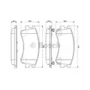 BOSCH 0 986 494 079 Bremsbelagsatz, Scheibenbremse