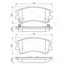 BOSCH 0 986 494 079 Bremsbelagsatz, Scheibenbremse
