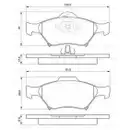 BOSCH 0 986 494 101 Bremsbelagsatz, Scheibenbremse