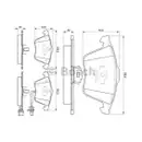 BOSCH 0 986 494 103 Bremsbelagsatz, Scheibenbremse