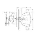 BOSCH 0 986 494 104 Bremsbelagsatz, Scheibenbremse