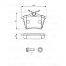 BOSCH 0 986 494 095 Bremsbelagsatz, Scheibenbremse