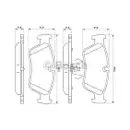 BOSCH 0 986 494 096 Bremsbelagsatz, Scheibenbremse