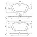 BOSCH 0 986 494 096 Bremsbelagsatz, Scheibenbremse