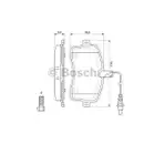 BOSCH 0 986 494 097 Bremsbelagsatz, Scheibenbremse