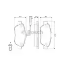 BOSCH 0 986 494 114 Bremsbelagsatz, Scheibenbremse