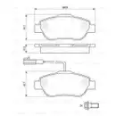 BOSCH 0 986 494 114 Bremsbelagsatz, Scheibenbremse