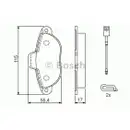 BOSCH 0 986 494 115 Bremsbelagsatz, Scheibenbremse