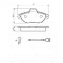 BOSCH 0 986 494 115 Bremsbelagsatz, Scheibenbremse