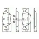 BOSCH 0 986 494 117 Bremsbelagsatz, Scheibenbremse