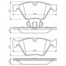 BOSCH 0 986 494 117 Bremsbelagsatz, Scheibenbremse