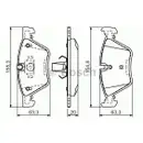 BOSCH 0 986 494 118 Bremsbelagsatz, Scheibenbremse