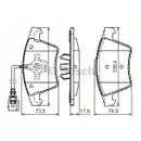 BOSCH 0 986 494 107 Bremsbelagsatz, Scheibenbremse