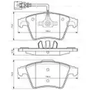 BOSCH 0 986 494 107 Bremsbelagsatz, Scheibenbremse