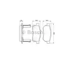 BOSCH 0 986 494 128 Bremsbelag