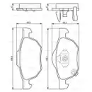 BOSCH 0 986 494 135 Bremsbelagsatz, Scheibenbremse