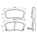 BOSCH 0 986 494 145 Bremsbelagsatz, Scheibenbremse