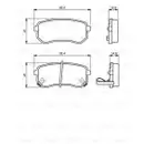 BOSCH 0 986 494 145 Bremsbelagsatz, Scheibenbremse