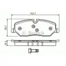 BOSCH 0 986 494 147 Bremsbelagsatz, Scheibenbremse