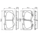 BOSCH 0 986 494 153 Bremsbelagsatz, Scheibenbremse