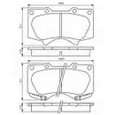 BOSCH 0 986 494 153 Bremsbelagsatz, Scheibenbremse