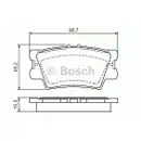 BOSCH 0 986 494 154 Bremsbelagsatz, Scheibenbremse
