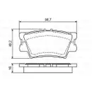 BOSCH 0 986 494 154 Bremsbelagsatz, Scheibenbremse