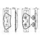 BOSCH 0 986 494 165 Bremsbelagsatz, Scheibenbremse