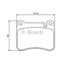 BOSCH 0 986 494 166 Bremsbelagsatz, Scheibenbremse