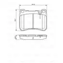 BOSCH 0 986 494 166 Bremsbelagsatz, Scheibenbremse