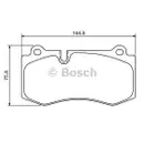 BOSCH 0 986 494 167 Bremsbelagsatz, Scheibenbremse
