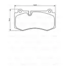 BOSCH 0 986 494 167 Bremsbelagsatz, Scheibenbremse