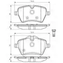 BOSCH 0 986 494 168 Bremsbelagsatz, Scheibenbremse