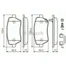 BOSCH 0 986 494 160 Bremsbelagsatz, Scheibenbremse