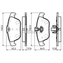 BOSCH 0 986 494 162 Bremsbelagsatz, Scheibenbremse