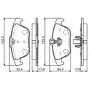BOSCH 0 986 494 162 Bremsbelagsatz, Scheibenbremse
