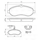 BOSCH 0 986 494 163 Bremsbelagsatz, Scheibenbremse