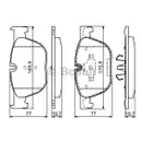 BOSCH 0 986 494 191 Bremsbelagsatz, Scheibenbremse