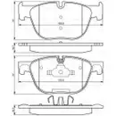 BOSCH 0 986 494 191 Bremsbelagsatz, Scheibenbremse